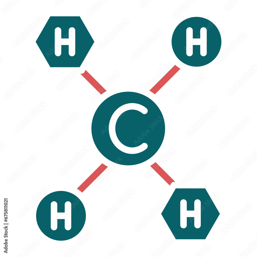 Methane Icon Style Methane Icon Style