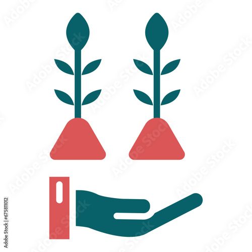 Save Plants Icon Style