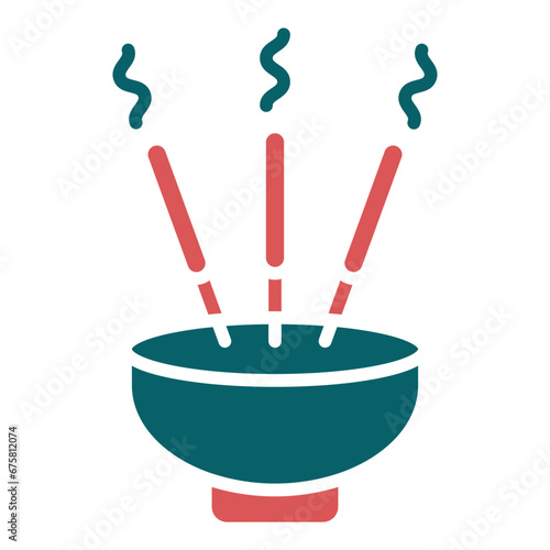 Incense Sticks Icon Style