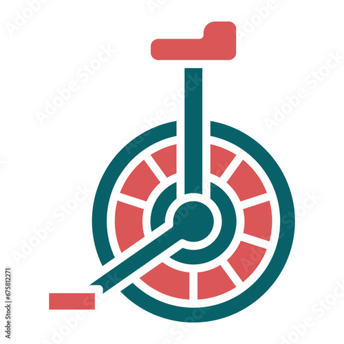 Unicycle Icon Style