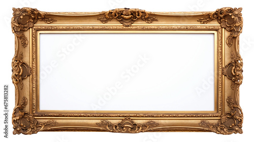 Beautiful Stunning Oil Painting in an Ornate Frame Isolated on Transparent Background PNG. © Faizan