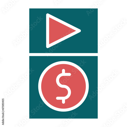 Paid Live Stream Icon Style