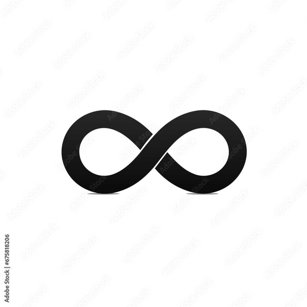 Trustworthy utility company monochrome glyph logo. Reliability business value. Infinity simple icon. Design element. Created with artificial intelligence. Ai art for corporate branding, marketing Trustworthy utility company monochrome glyph logo. Reliability business value. Infinity simple icon. Design element. Created with artificial intelligence. Ai art for corporate branding, marketing