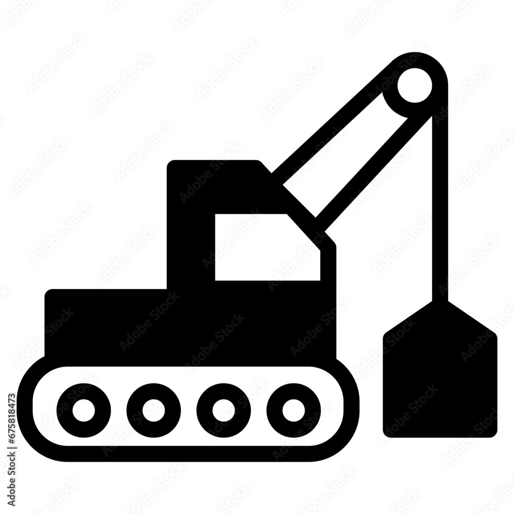 Fototapeta premium excavator dualtone