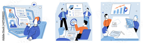 Financial education vector illustration. Business owners can benefit from financial education and training to make informed decisions and manage their finances effectively Lessons in economics