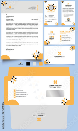 Business Logo and complete stationery Design (ID: 675819015)