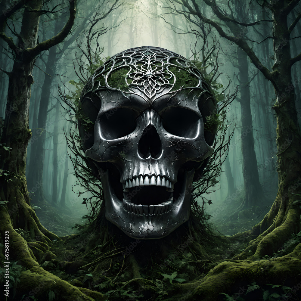 skull in the dark skull in the dark