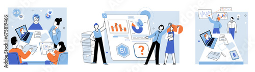 Business briefing vector illustration. Meetings facilitate open communication, foster collaboration, and enable timely decision making within cross functional teams Seminars offer platform