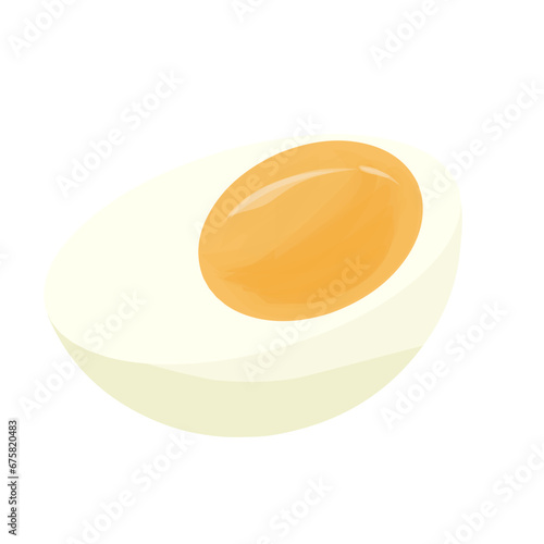 Egg yolk isolated 
