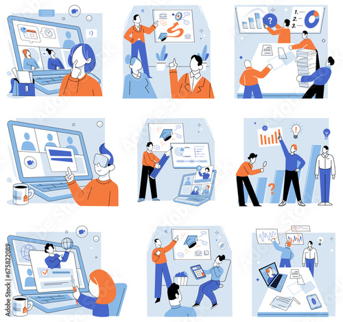 Financial education vector illustration. Information is powerful tool in world finance, and essential component financial education Business owners can benefit from financial education and training