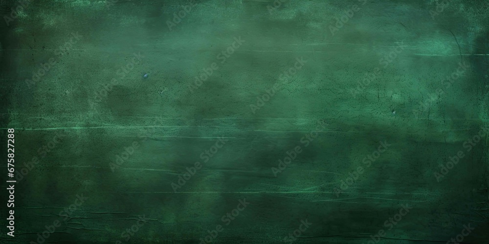 Green Chalkboard texture for school display backdrop. Chalk traces erased with copy space for add text or graphic design grunge background