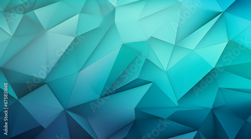 Soft blue icy polygonal triangles in a layered abstract design with a 3D look.