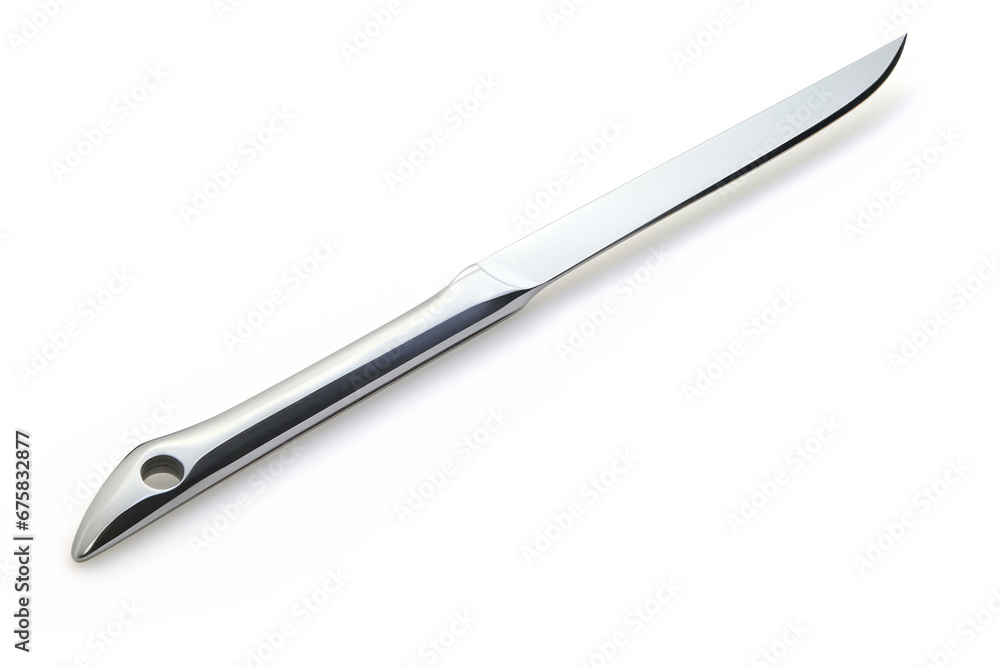 An indispensable object of medical equipment, the scalpel's blade is expertly employed to remove and cut with utmost precision. An indispensable object of medical equipment, the scalpel's blade is expertly employed to remove and cut with utmost precision.