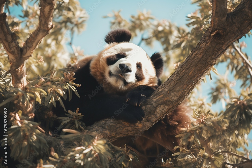 Obraz premium Panda Paradise: Exploring the Enigmatic World of Bears