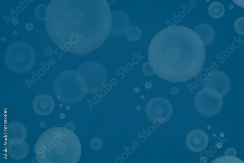 blue abstract background of sea water in depth with some air bubbles