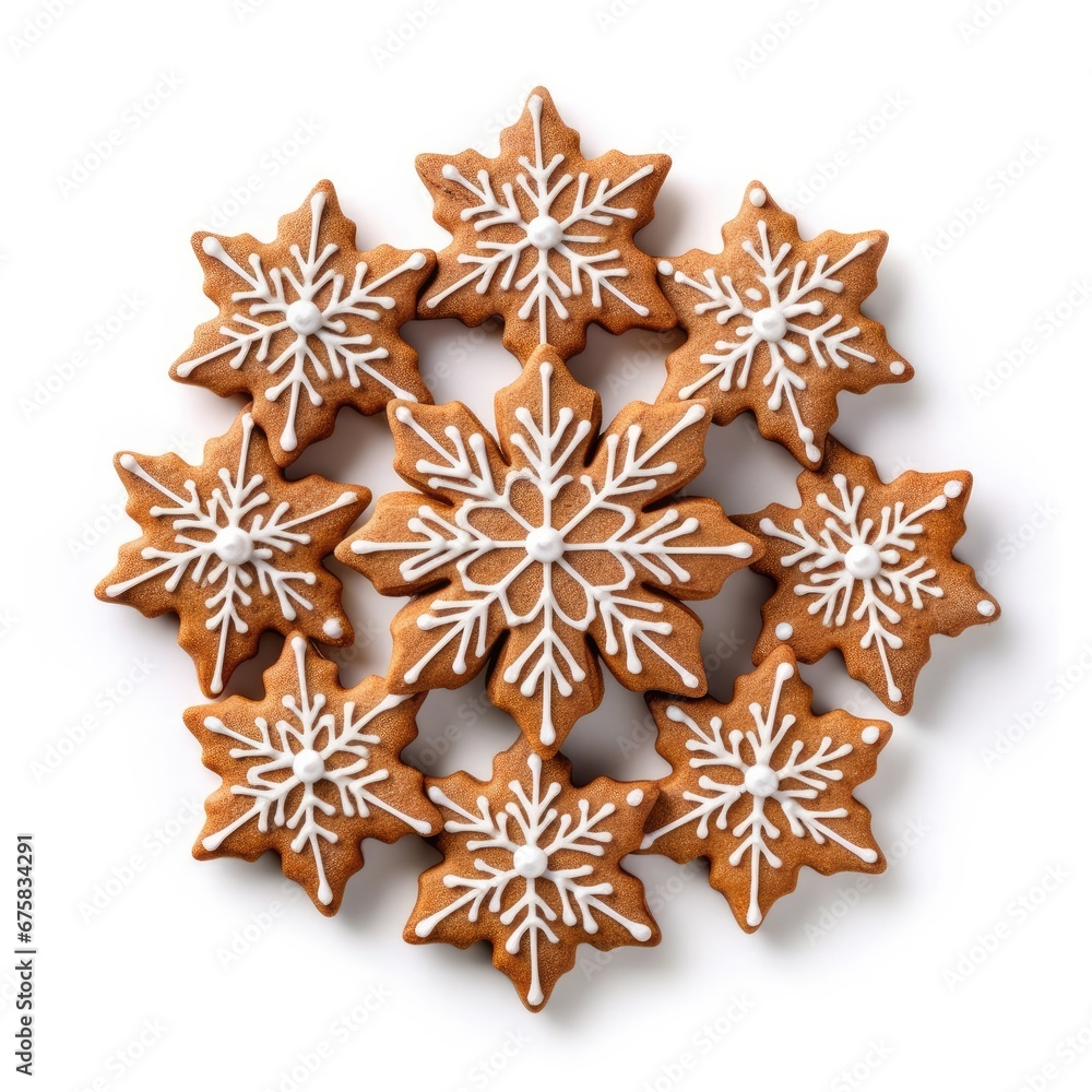 Gingerbread Snowflake Cookies Gingerbread Snowflake Cookies