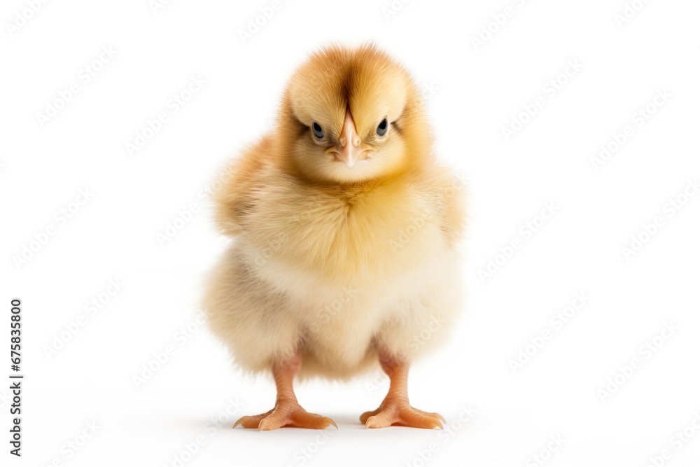 Adorable Chicks Isolated on White Background Adorable Chicks Isolated on White Background