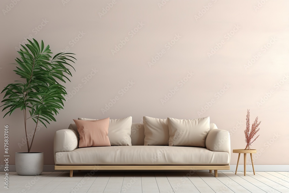 interior with white sofa, 3d render illustration mock-up interior with white sofa, 3d render illustration mock-up