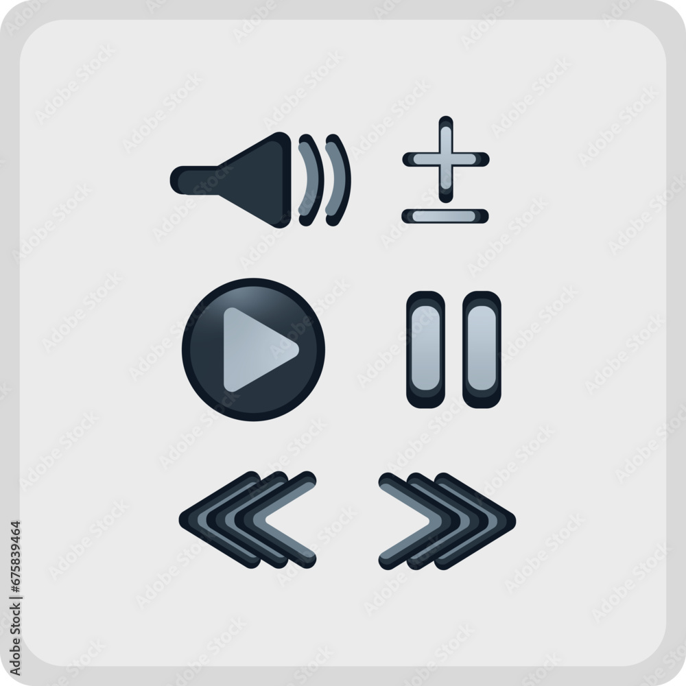 Play Button Icon,Logo Vector Set. Play Button Icon,Logo Vector Set.