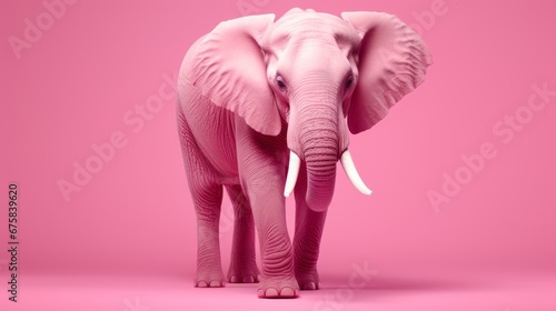 Enchanting Whimsy  Pink Elephant