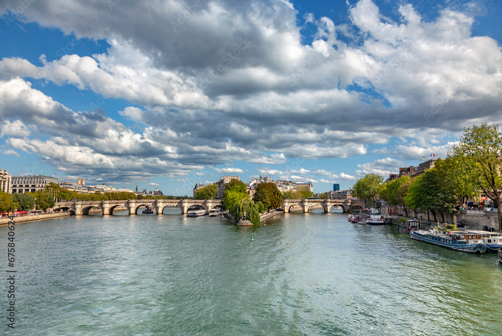 Bridges across the river Seine
