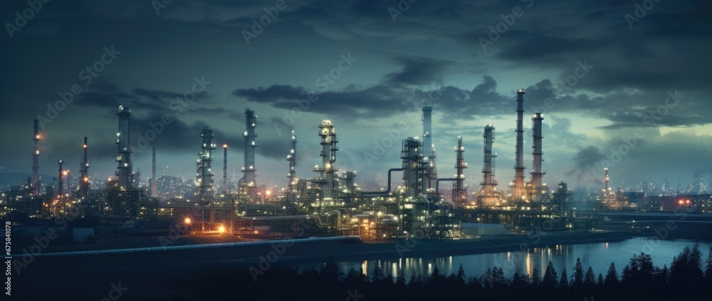Close up industrial view,A equipment of oil refining,Oil and gas refinery area,Pipelines plant and Oil tank zone