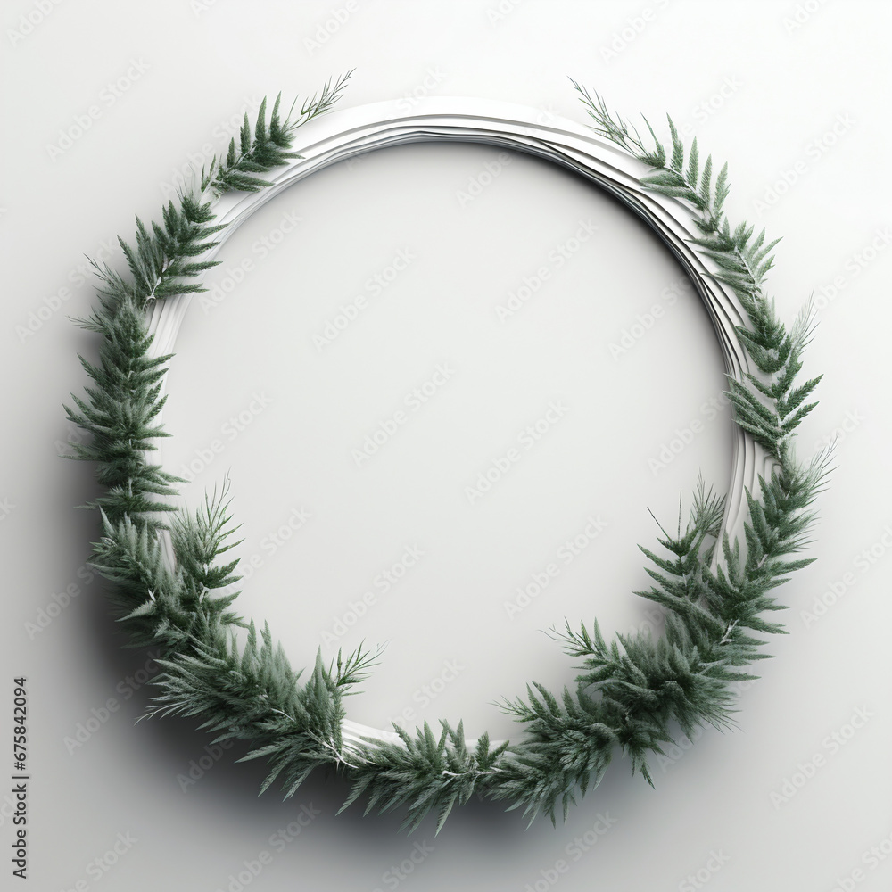 christmas wreath on white christmas wreath on white