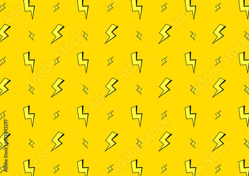 Bolt pattern vector. Thunder pattern.  wallpaper. free space for text. background.