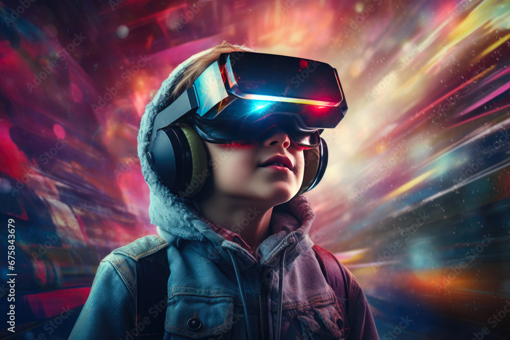 Digital Wonderland: Boy Dives into a Technicolor VR Universe Digital Wonderland: Boy Dives into a Technicolor VR Universe