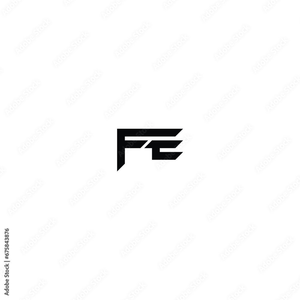 Initial Monogram Letter FE Logo Design Vector Template. Alphabet FE EF letter modern monogram style logo vector template. Initial Monogram Letter FE Logo Design Vector Template. Alphabet FE EF letter modern monogram style logo vector template.