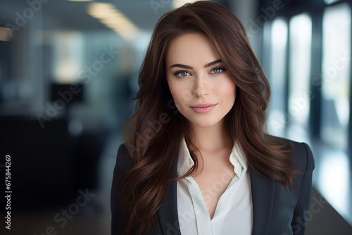 Generative AI picture portrait of attractive office worker young woman Free Download Generative AI picture portrait of attractive office worker young woman - GFXLoad