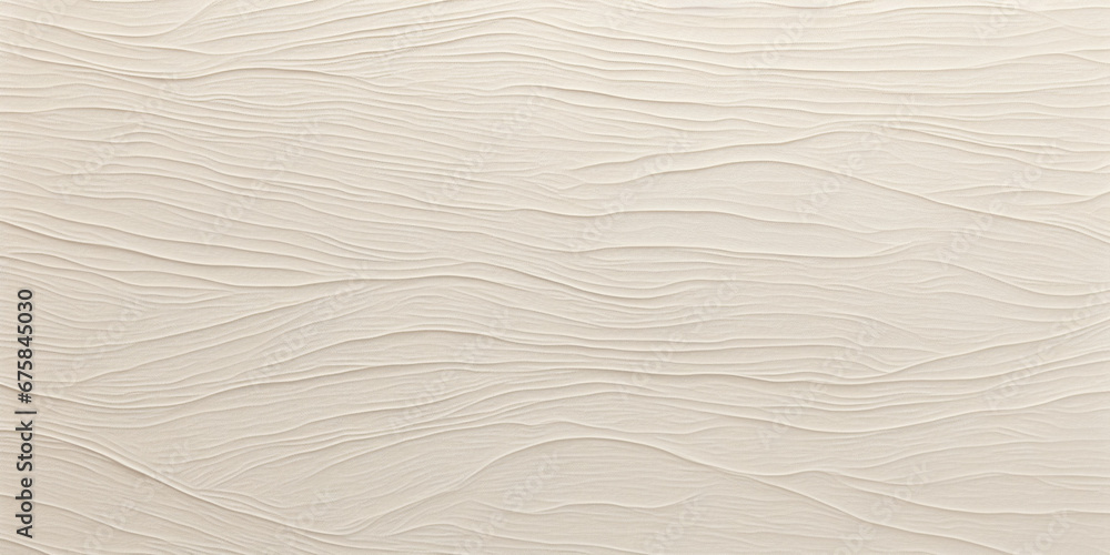 curvy zen line pattern background, beige tone. Generative Ai. - obrazy, fototapety, plakaty 