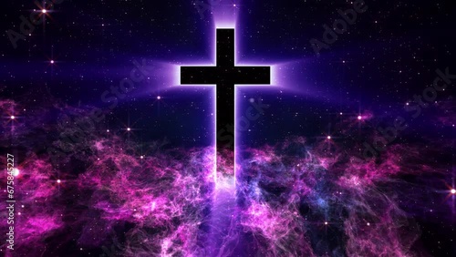 Heavenly Cross Background photo