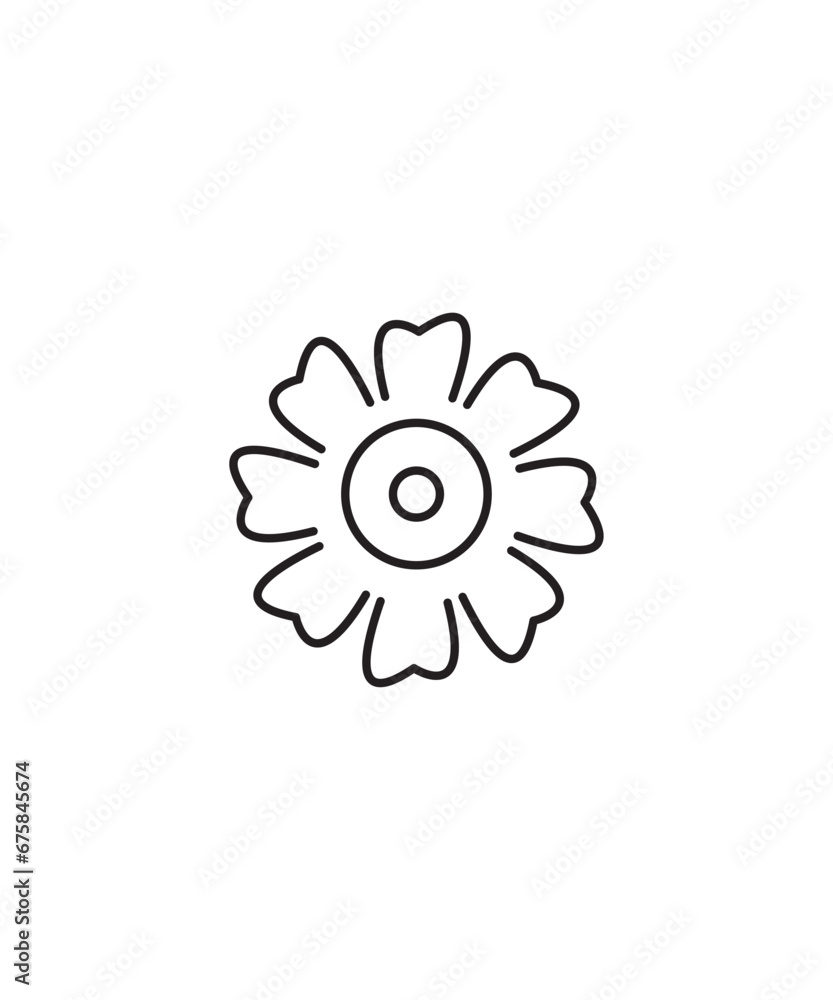 flower icon, vector best line icon. flower icon, vector best line icon.