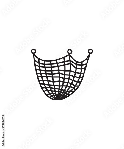 fishing net icon, vector best line icon.