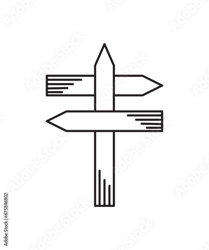 sign board icon, vector best line icon.