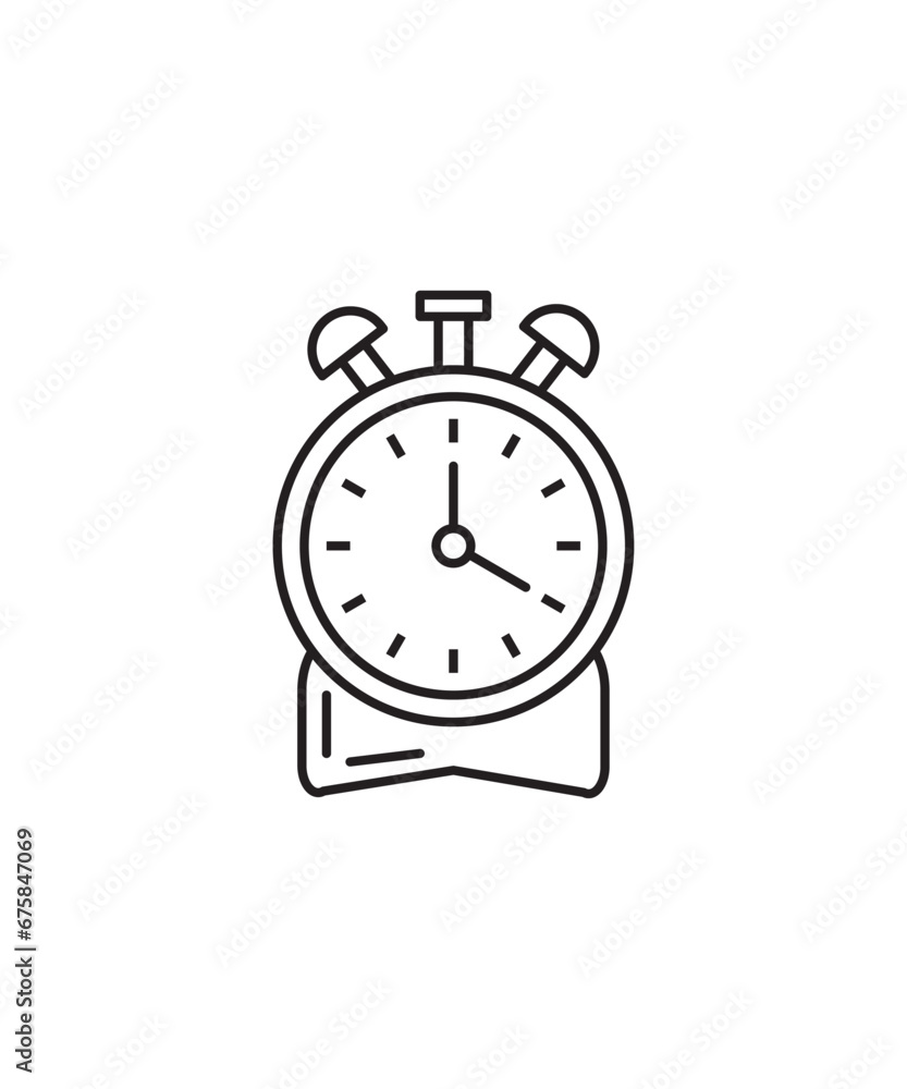 clock icon, vector best line icon. clock icon, vector best line icon.