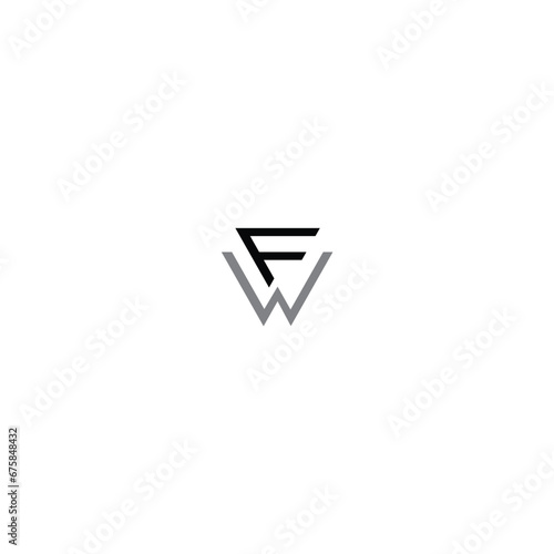 FW logo Alphabet letter icon logo FW. initial letter fw logo design WF