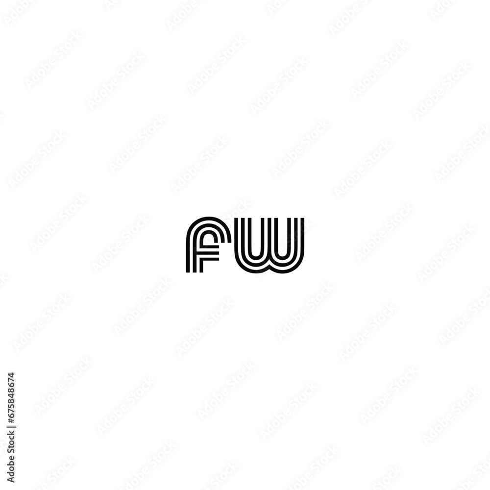 FW logo Alphabet letter icon logo FW. initial letter fw logo design WF FW logo Alphabet letter icon logo FW. initial letter fw logo design WF