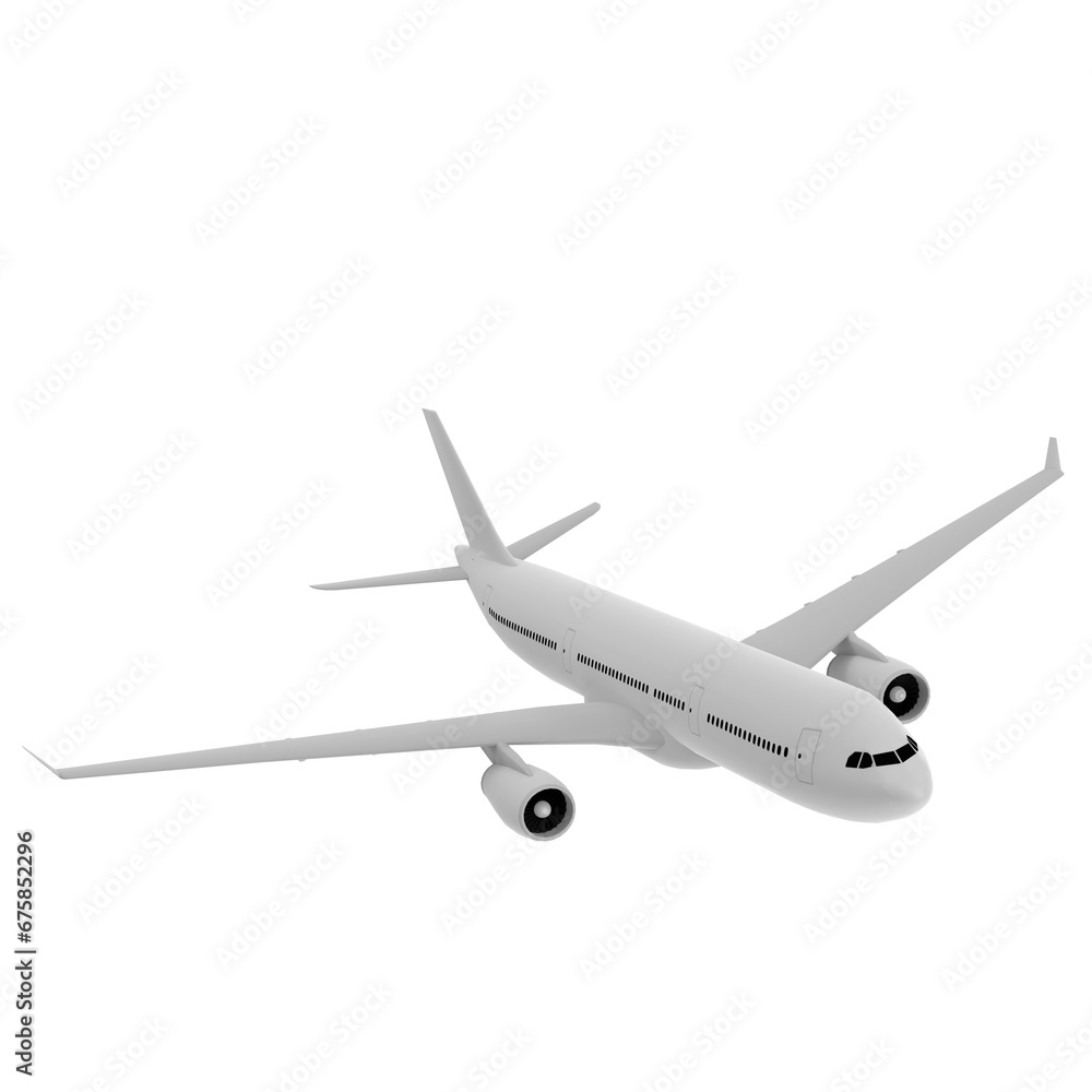 Obraz premium 3D rendering illustration of an airliner