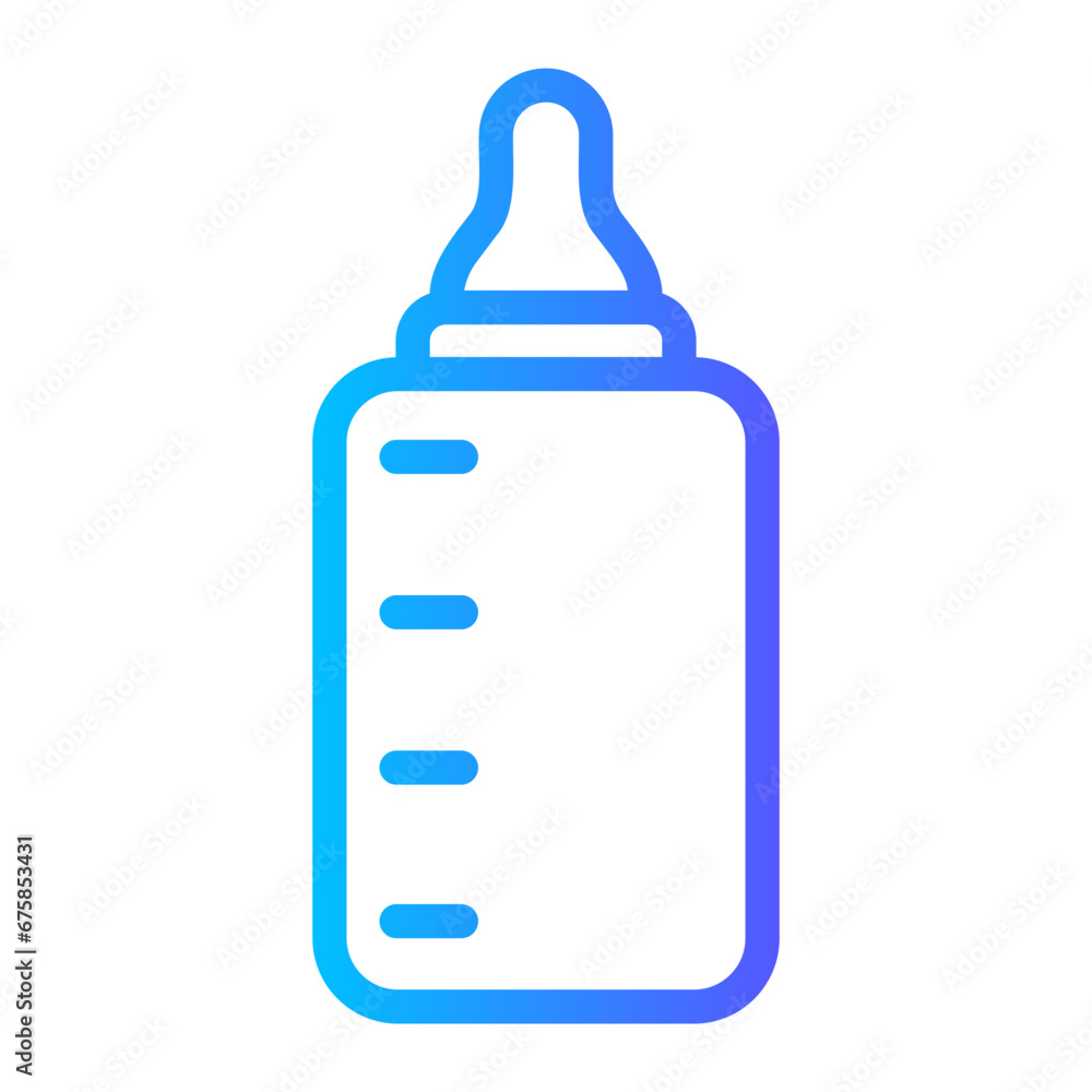 baby bottle gradient icon baby bottle gradient icon