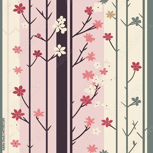 Seamless pattern of japanese style for design