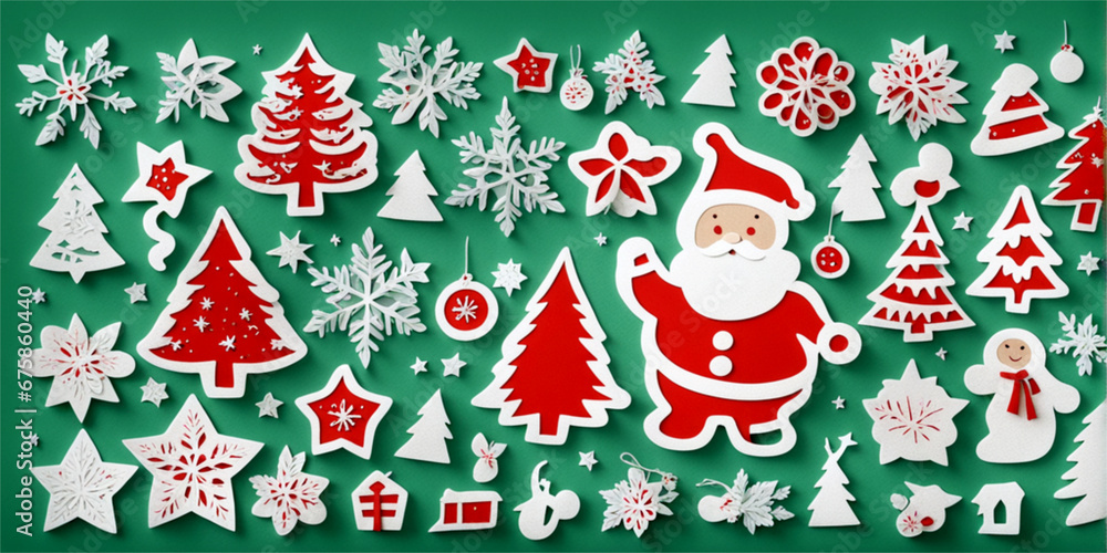 Christmas tree with Santa Claus: A symbol of hope and joy.generative AI Christmas tree with Santa Claus: A symbol of hope and joy.generative AI