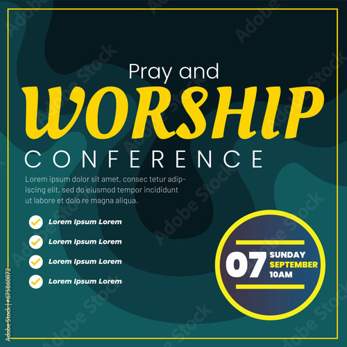 Vector Pray and Worship Conference Social media