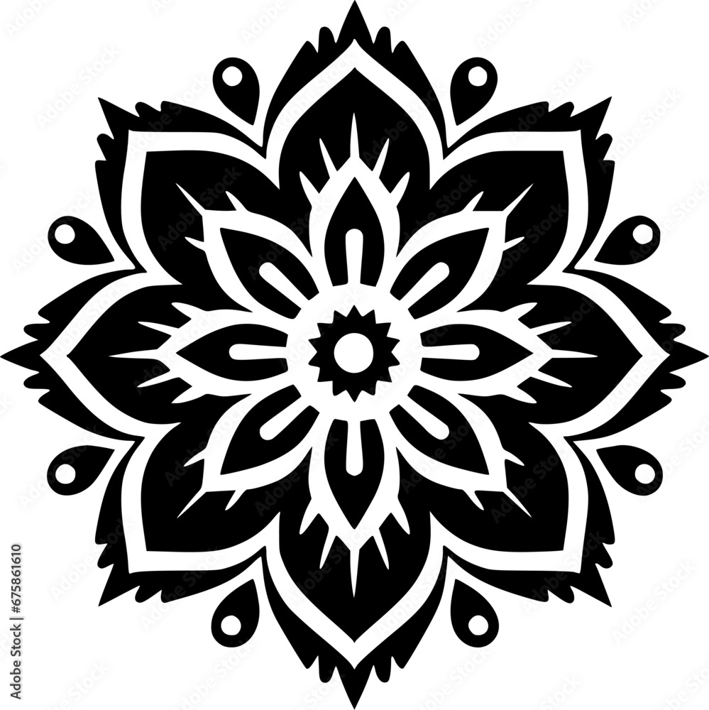 Mandala - Minimalist and Flat Logo - Vector illustration Mandala - Minimalist and Flat Logo - Vector illustration