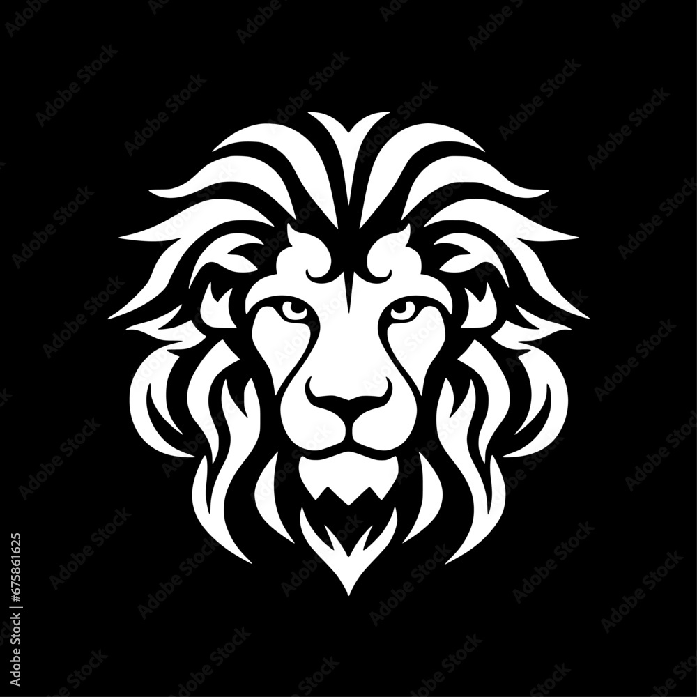 Lion - Minimalist and Flat Logo - Vector illustration Lion - Minimalist and Flat Logo - Vector illustration