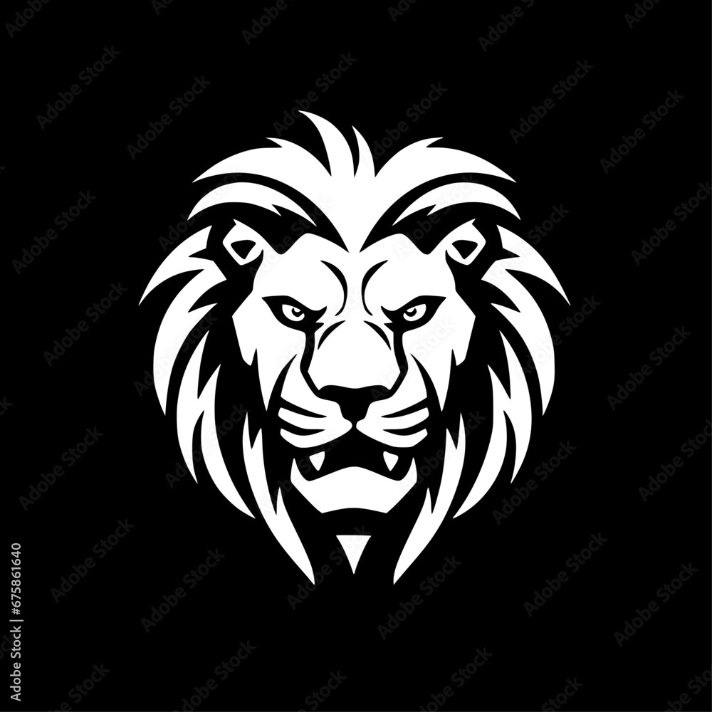 Lion | Black and White Vector illustration Lion | Black and White Vector illustration