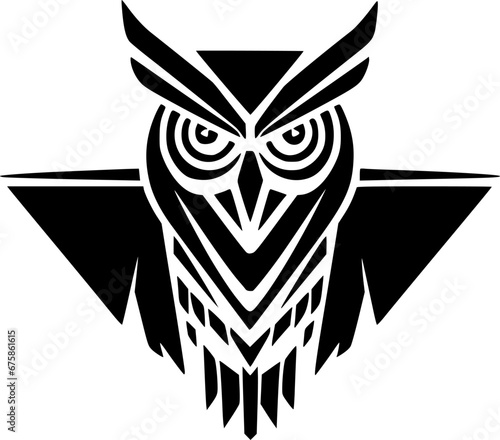 Owl - Minimalist and Flat Logo - Vector illustration photo