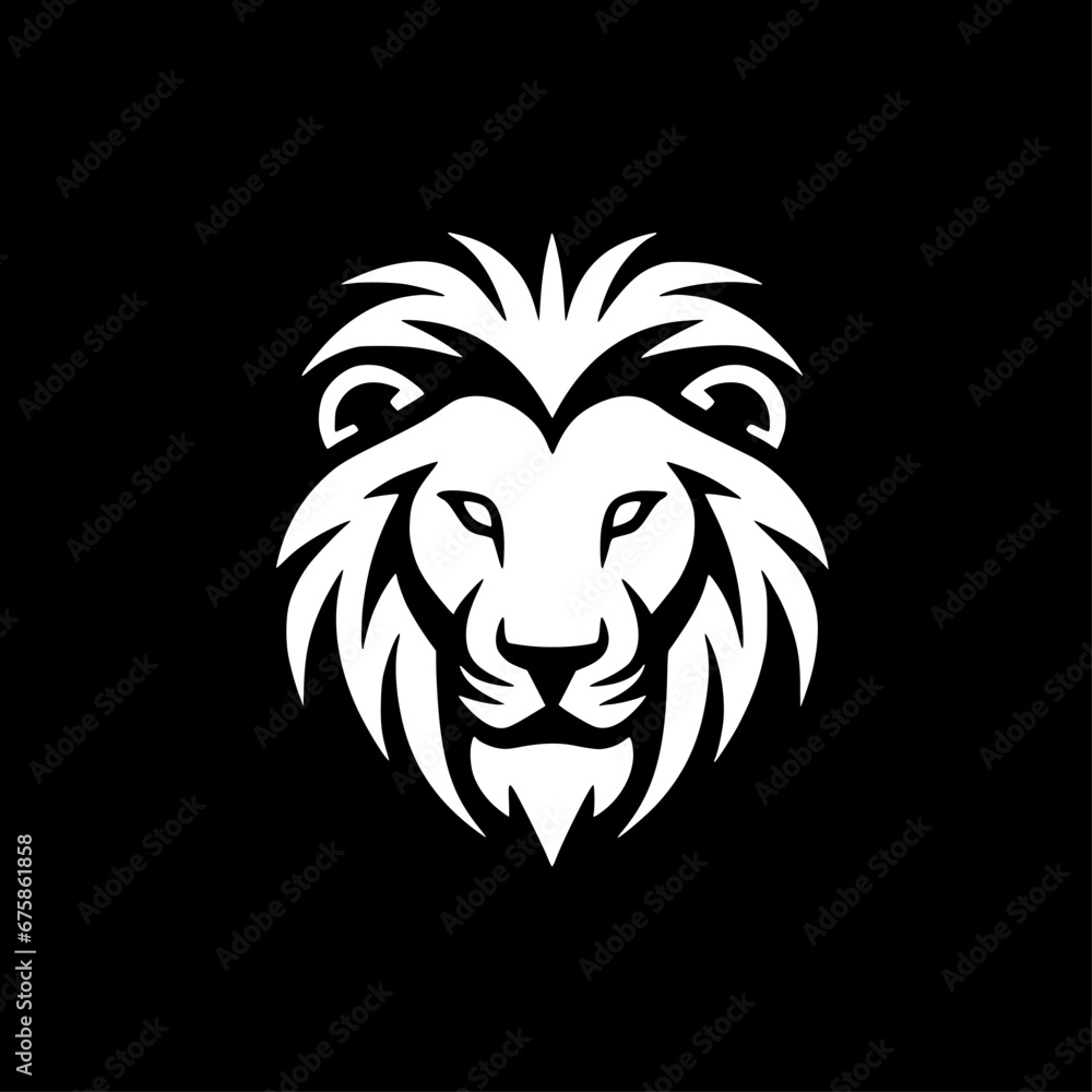 Fototapeta premium Lion - Minimalist and Flat Logo - Vector illustration