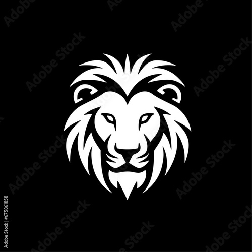 Lion - Minimalist and Flat Logo - Vector illustration